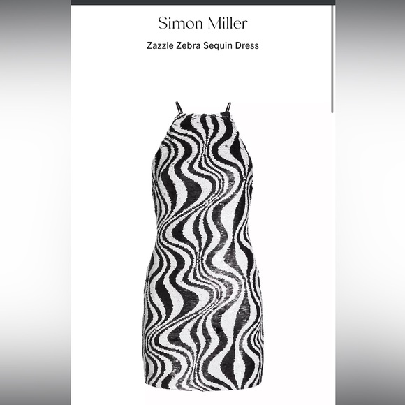 NWT Simon Miller sequined dress size 6 - Picture 3 of 5